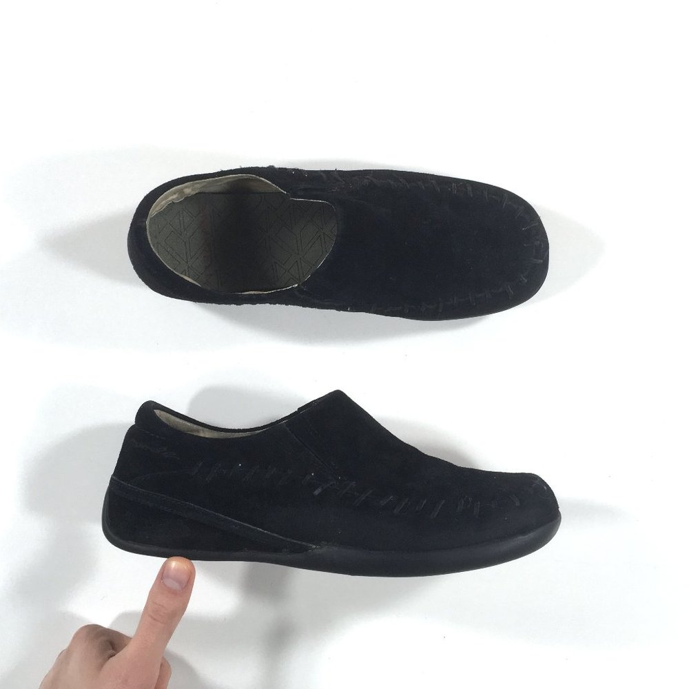 Merrell Wild Senna Slip On Moccasin Loafers Womens Size 7.5 Black Suede 20702